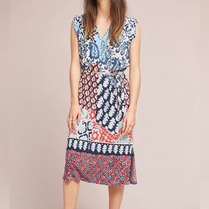 Anthropologie Porridge Patchwork Print Dress Sz 4 EUC